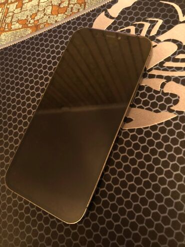 телефоны не дорого: IPhone 12 Pro, Колдонулган, 128 ГБ, Black Titanium, 77 %