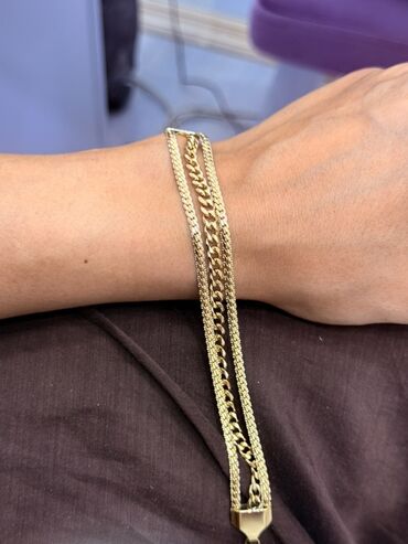 Bijuteriya dəstləri: Qızılı rəngli aksesuarlar seti – paslanmayan poladdan (316L) — 8