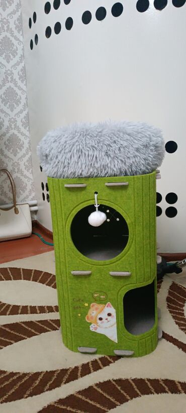 обувь хумто бишкек: Домик-лежанка для кошки с игровым модулем - Двухъярусная конструкция