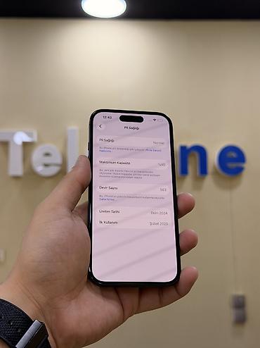 iphone 2ci əl: IPhone 16, 128 GB, Black Titanium, Face ID, Kredit, Zəmanət — 5