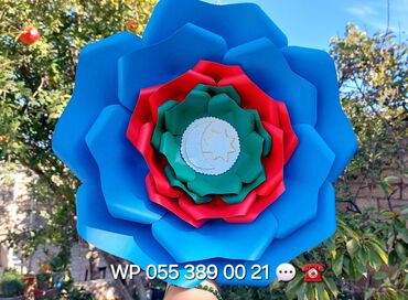 Digər ev dekoru: Bayraq gülləri. Şəkilləri çevirin zəhmət olmasa. Zəfər günü tablosu — 6