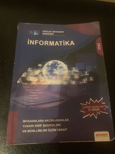 ipg informatika test pdf: İnformatika qayda kitabı.Üzəri yazılmayıb.Sadəcə cildində çox az cırığ