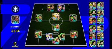 EFootball oyun hesabı – Inter temalı komanda quruluşu - Oyun