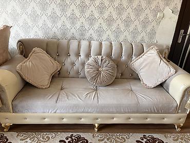 Divan, İşlənmiş, Açılmayan, Bazasız, Vеlur parça
