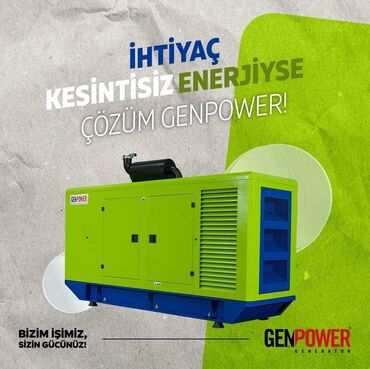 işlənmiş generatorlar: Yeni Dizel Generator GenPower, Pulsuz çatdırılma, Zəmanətli, Kredit var