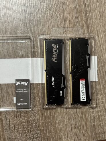 оперативная память copelion: Оперативдик эс-тутум, Колдонулган, Kingston Fury, 64 ГБ, DDR5, 6000 МГц, ПК үчүн