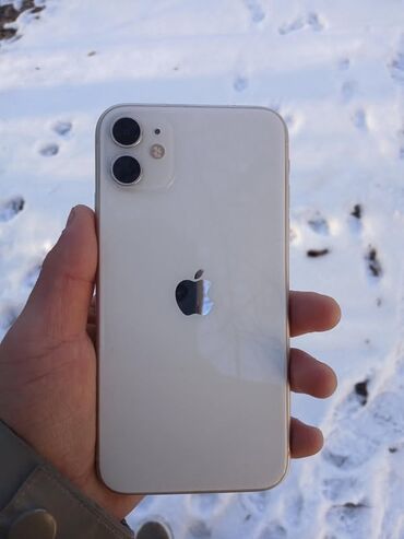 айфон 11 про 512: IPhone 11, Колдонулган, 128 ГБ, Ак, Коргоочу айнек, 77 %