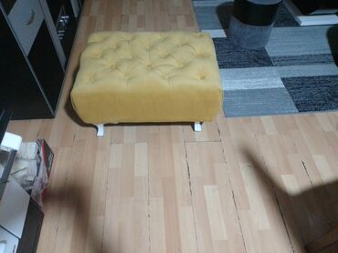 sklopiva stolica ležaljka: Tabure, bоја - Žuta, Novo