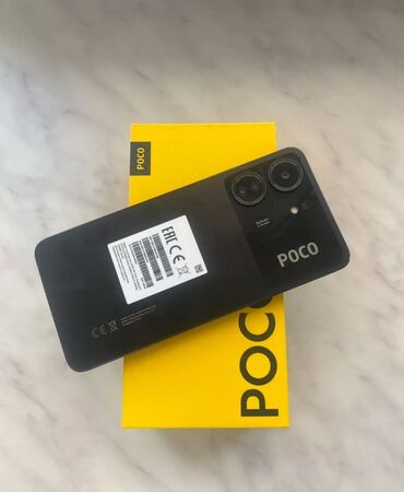 купить телефон поко: Poco C65, Жаңы, 256 ГБ, түсү - Кара, 2 SIM