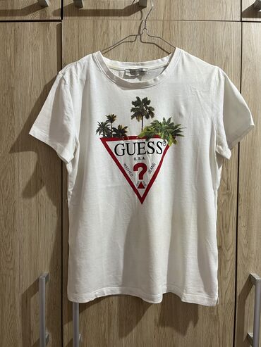 guess zenske majice: Guess, M (EU 38), Pamuk, bоја - Bela