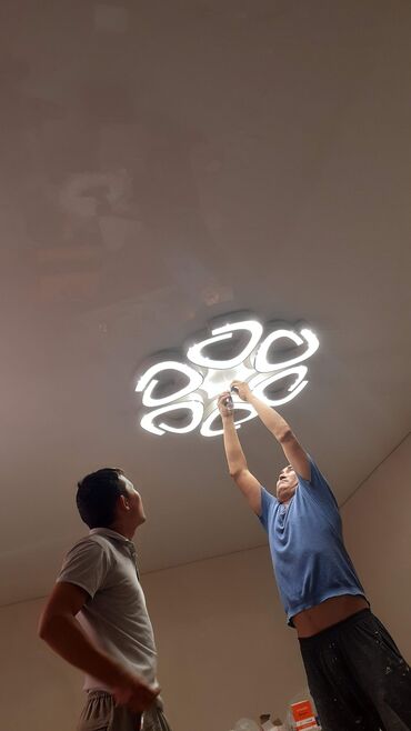 Натяжной потолок: Натяжной потолок Матовое, 3D потолки, Глянцевое Монтаж, Бесплатный замер, Гарантия — 14