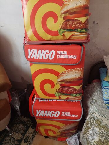 Kuryer çantaları: Yango taza sumkalar 
 buyuk sumka 35 mana balca 25 manat
