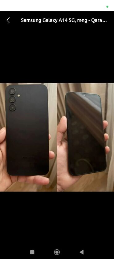 samsun a13: Samsung Galaxy A14, 128 GB, rəng - Boz, Düyməli, Barmaq izi, İki sim kartlı
