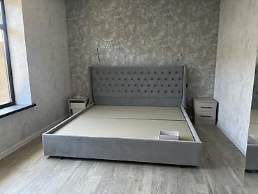 fire maple: Кровать с мягким изголовьем в современном стиле. Модель выполнена в — 2