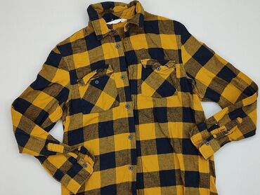 Shirts: Shirt 14 years, condition - Very good, pattern - Cell, color - Yellow