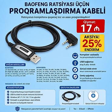 kredit noutbuk: Baofeng ratsiyası üçün proqramlaşdırma kabelləri. ⛔ Bu — 3