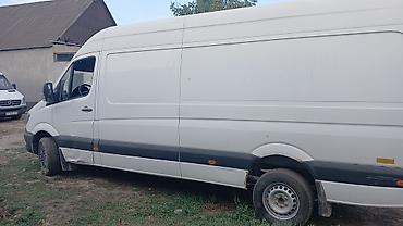 мото пило: Mercedes-Benz Sprinter фургон, длинная база, высокий крыша. Белый — 1