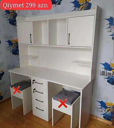 masa plasmas: Oğlan və qız üçün, Yeni, Siyirməli, Yazı masası, Stulsuz — 1