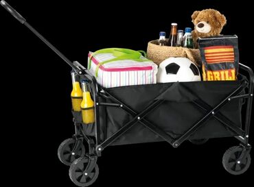 Baštenski alati i oprema: Praktična sklopiva baštenska kolica crne boje, idealna za prenošenje — 10