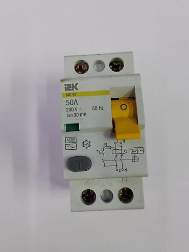 50: УЗО IEK ВД1-63 - Номинальный ток: 50 A - Номинальное напряжение: 230 — 1