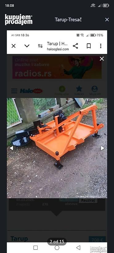 Specijalizovana tehnika: Tarup – tresač za voćnjake - Poljoprivredni priključak za traktor — 2