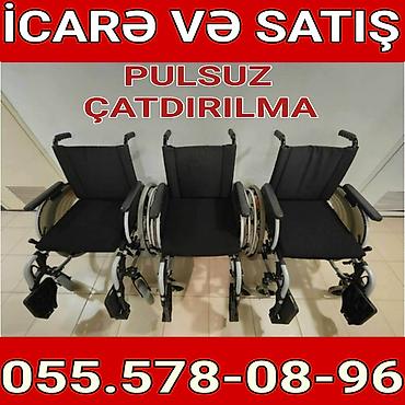 Инвалидные коляски: İcarə və satış üçün əlil arabaları - Yüngül və dayanıqlı metal karkas — 1