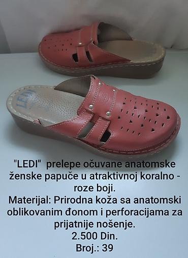 paciotti 4us patike: LEDI anatomske ženske papuče u koralno‑roze boji. - Materijal — 1