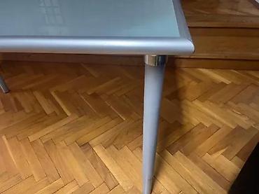 Stolovi: Stakleni trpezarijski/kuhinjski sto modernog dizajna. - Radna ploča — 3