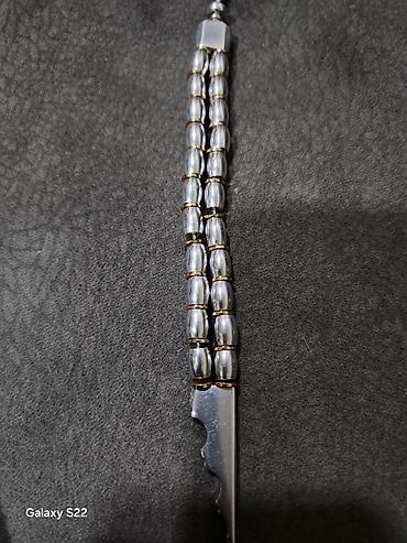 ucuz saat: Metal təsbeh – dekorativ saplı model - Material: cilalanmış metal — 2