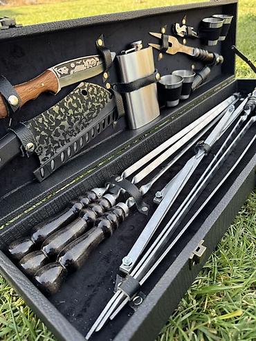 Шашлычные наборы: 🔥 Настоящий мужской набор для шашлыка в кейсе! 🔥 Когда дело доходит — 4