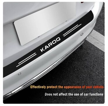 Tuning oprema: Stiker za branik automobila - karbon crveni KAROQ (ŠKODA) Stiker za — 4