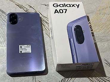 Техника и электроника: Samsung Galaxy A07, 128 ГБ, цвет - Фиолетовый, Две SIM карты — 2