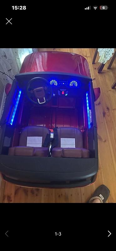 oyuncaq dəmir maşın: Uşaq üçün elektrikli miniatür avtomobil - Korpus: metalik qırmızı — 1