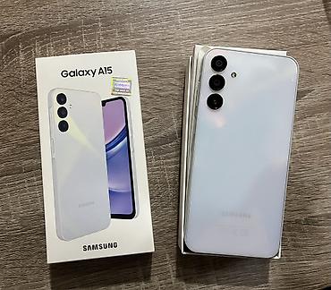 gen: Samsung Galaxy A15, 128 GB, rəng - Ağ, Barmaq izi, İki sim kartlı, Sənədlərlə — 1
