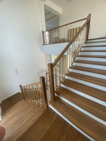 Деревянные лестницы: Деревянная лестница Для дома, Бесплатный замер, Вид дерева: Лиственница, Стиль: Лофт — 7