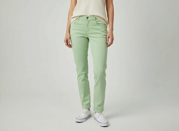mohito spodnie jeansy: Moodo, Material trousers for women, size L at lalafo.pl mohito spodnie jeansy: Moodo, Material trousers for women, size L