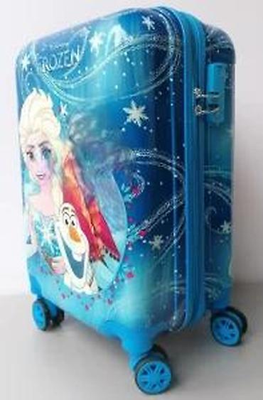 Rančevi, torbe i koferi: Disney Frozen dečji kofer na točkiće - Tvrdi kofer sa sjajnom plavom — 10