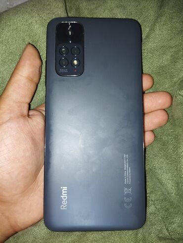Samsung: Redmi Note 11, 128 GB, rəng - Qara, Zəmanət, Sensor, Barmaq izi