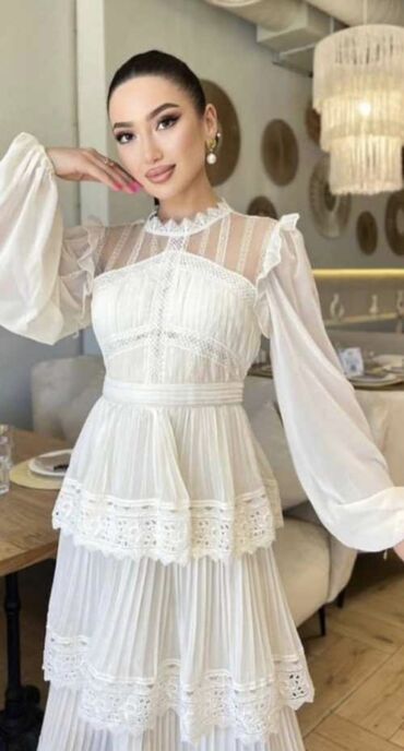 турецкое платье: Вечернее платье, Длинная модель, С рукавами, 3XL (EU 46), 4XL (EU 48)