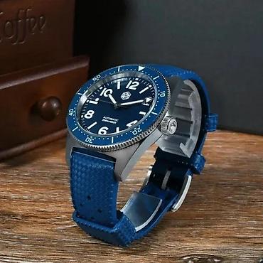 Ručni satovi: San Martin SN0139 - 39mm - Plava Potpuno nov muški sat San Martin — 2