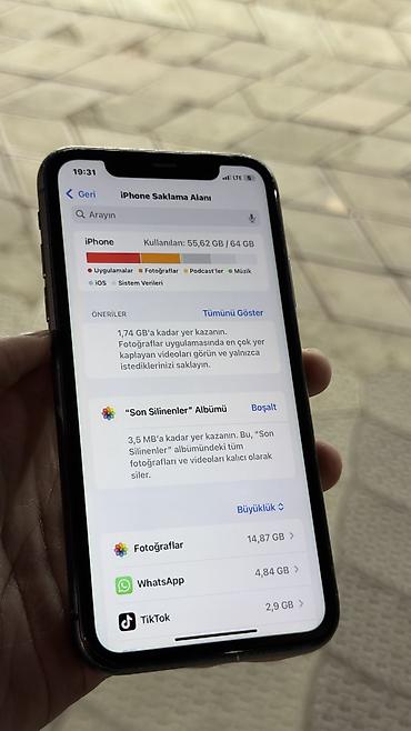 iphone fake: IPhone 11, 64 GB, Qara, Simsiz şarj, Face ID — 3