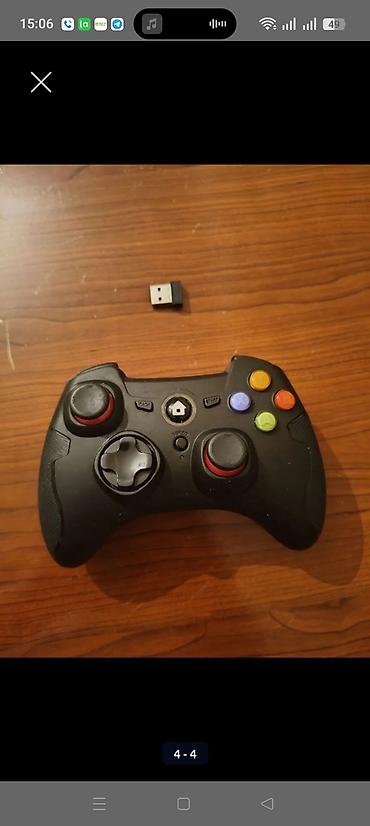 video dvd: Simsiz oyun joystick-i + USB nano qəbuledici - 2.4 GHz simsiz — 2