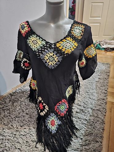 eb studio obuca: Boho tunika/haljinica sa heklanim detaljima univerzalna - Materijal — 1