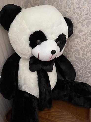 mişka şəkilləri: Böyük ölçülü yumşaq oyuncaq panda - Rəng: qara-ağ - Material: yumşaq — 1