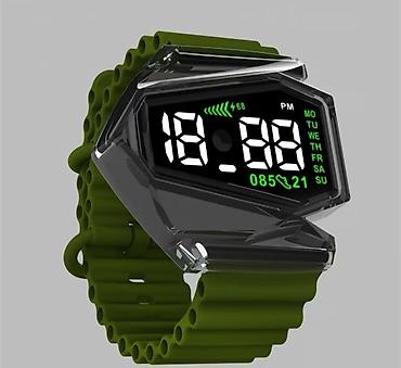 smart saatlar uşaq ucun: Rəqəmsal LED bilək saatı – futuristik dizayn, çoxgörünüşlü ekran və — 4