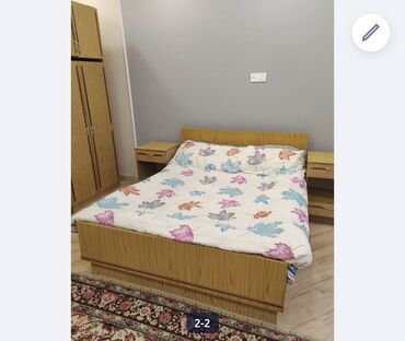 Односпальная кровать, 2 тумбы
