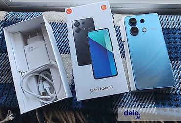 бу холодильник: Redmi, Redmi Note 13, Б/у, 128 ГБ, цвет - Голубой, 2 SIM — 1