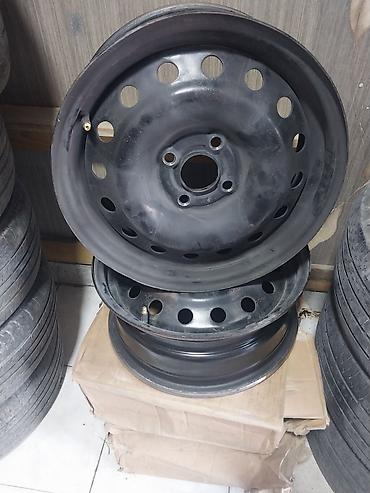 avtomobil cadiri: Chevrolet loqolu orijinal təkər qapaqları ilə birlikdə dəmir disk — 4