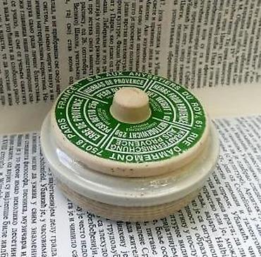 Staro posuđe i escajg: VTG Herbs De Provence posuda sa poklopcem oko 1960. Stara francuska — 8