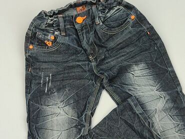 new feeling jeans: Spodnie jeansowe, Y.F.K., 9 lat, 128/134, stan - Dobry